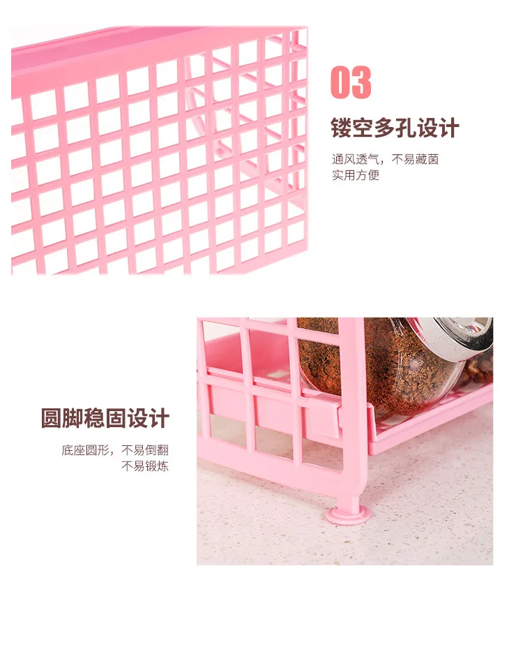 Kawaii Macaron Minimalist Desk Desktop Organizer Storage Rack Student Dormitory Folding Hollow Shelf Skin Care StorageShelf factory