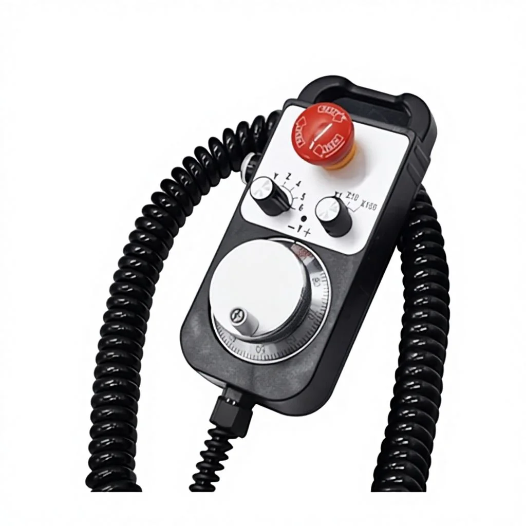 TEBAK Cnc Pulse Generator Emergency Stop Enable Button Mpg JMPG14 Four-axis Electronic Electronic Hand Wheel Pulse Generator
