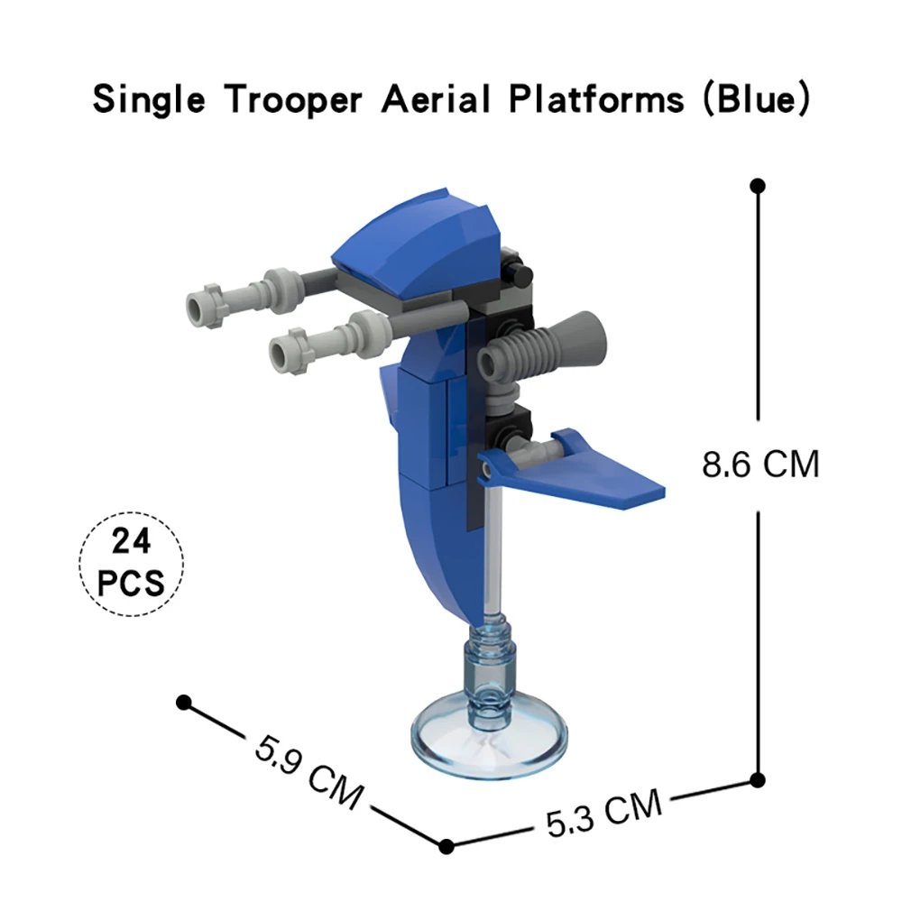 LEGO MOC Single Trooper Aerial Platform (STAP) by Gubi_Systems