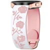 White with deep pink