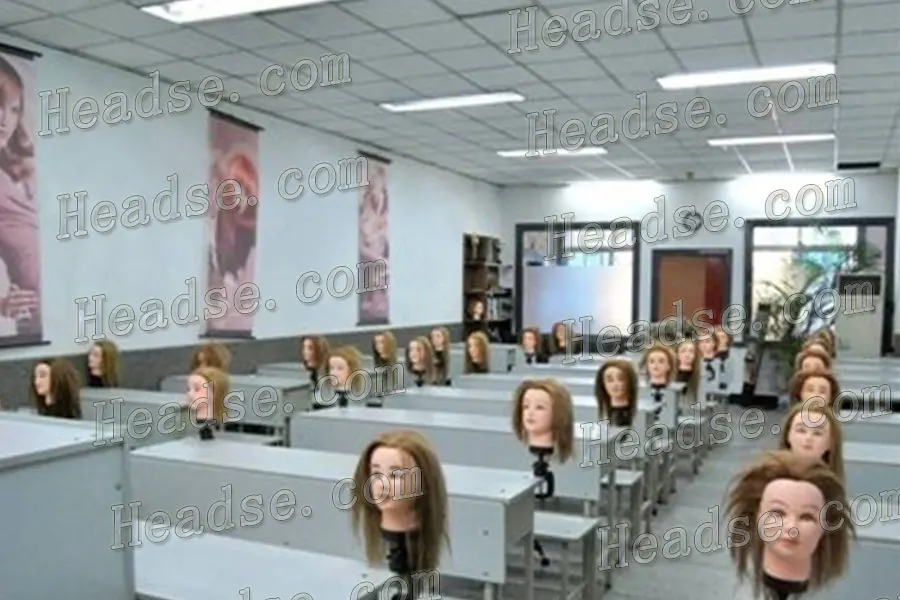 Headse Hairdressing Head Model - All Real Hair