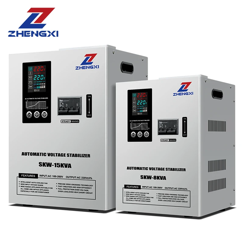 SVC Wall Mounted Stabilizers - 8KVA to 15KVA AC Output