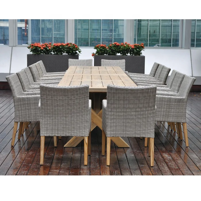 12 seater rattan garden dining set