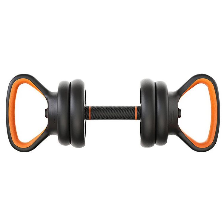 6 in 1 Set Multifunctional Adjustable Dumbbell Cement Dumbbell Set Adjustable Dumbbell Barbell Kettlebell