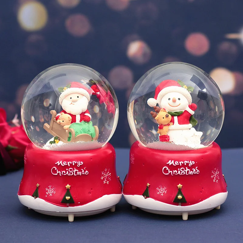 Custom Snow Globe Wholesale Resin Crafts Glass Snow Globe Light And ...