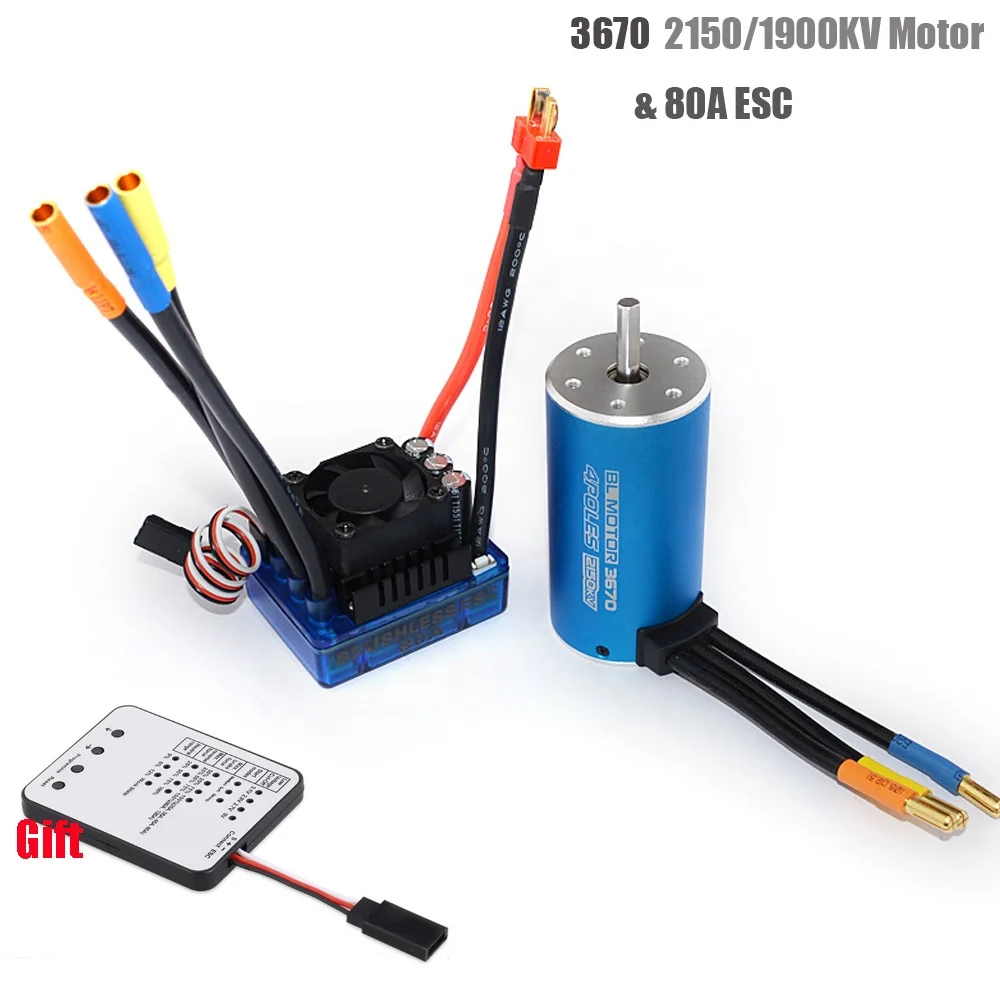 RC 3670 Motors ESC Combo High Performance for RC Cars
