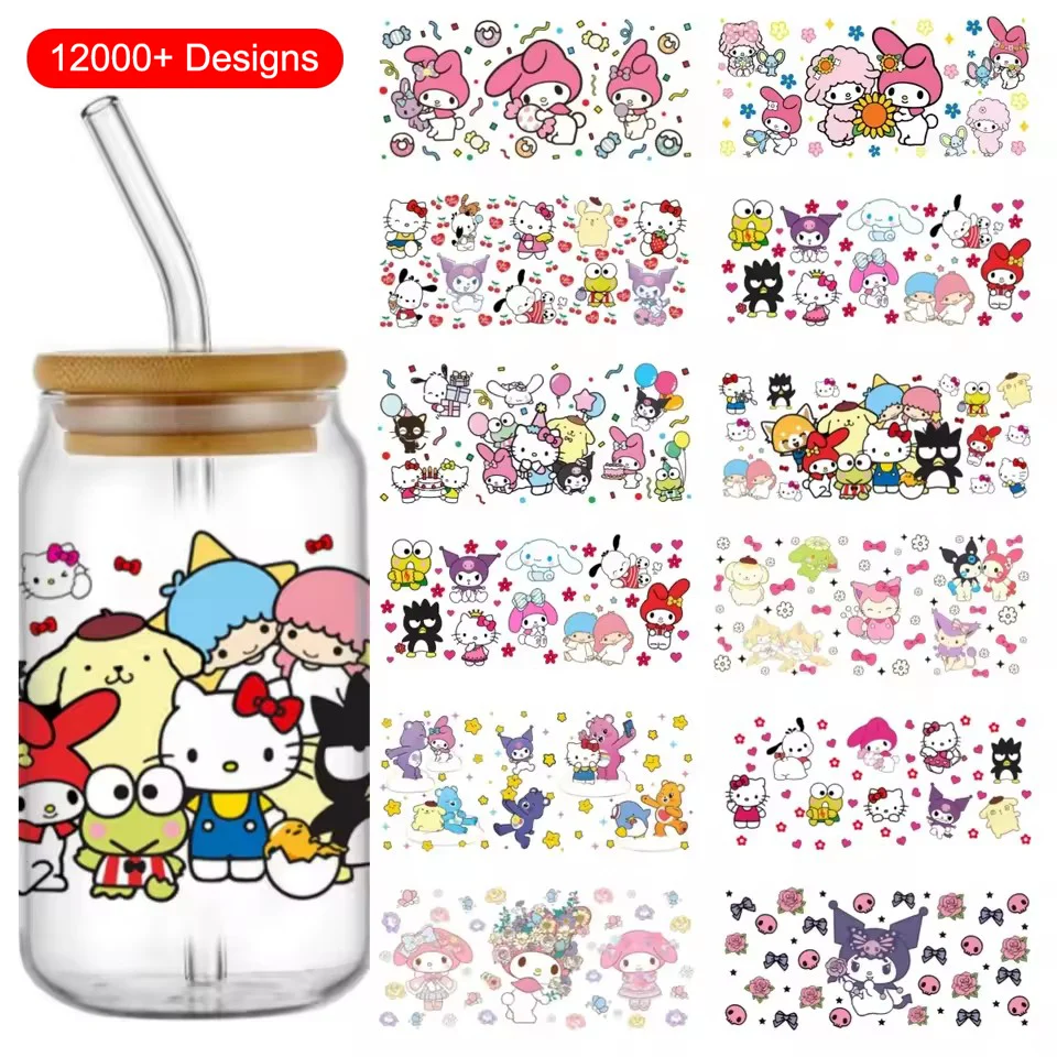 Labubu UV DTF Cup Wrap Transfers - Custom Decals Stickers