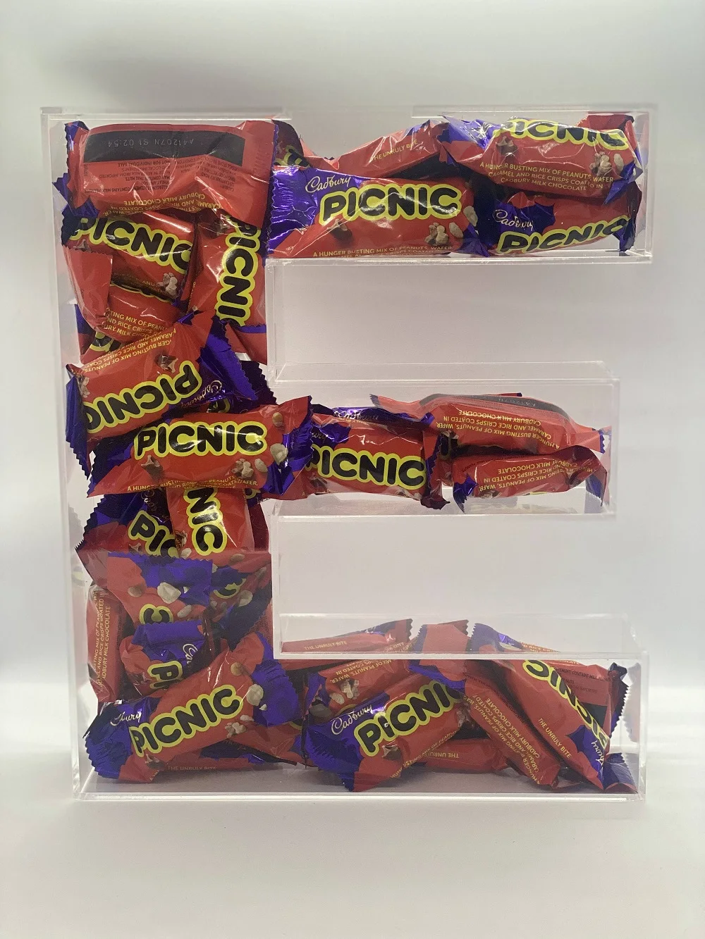 Clear Acrylic Candy Letters Alphabet Fillable Custom 3d Acrylic Letter