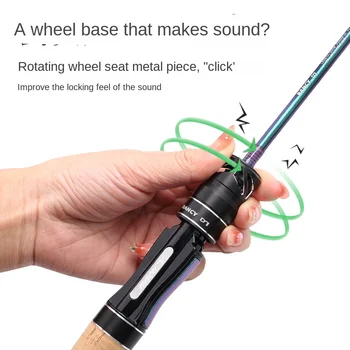 Micro Luya Horse Mouth for Fuji Guide Ring Carbon Single Fishing Rod with Cork Handle White Strip Coil for Lure Fishing – Rod – view 5
