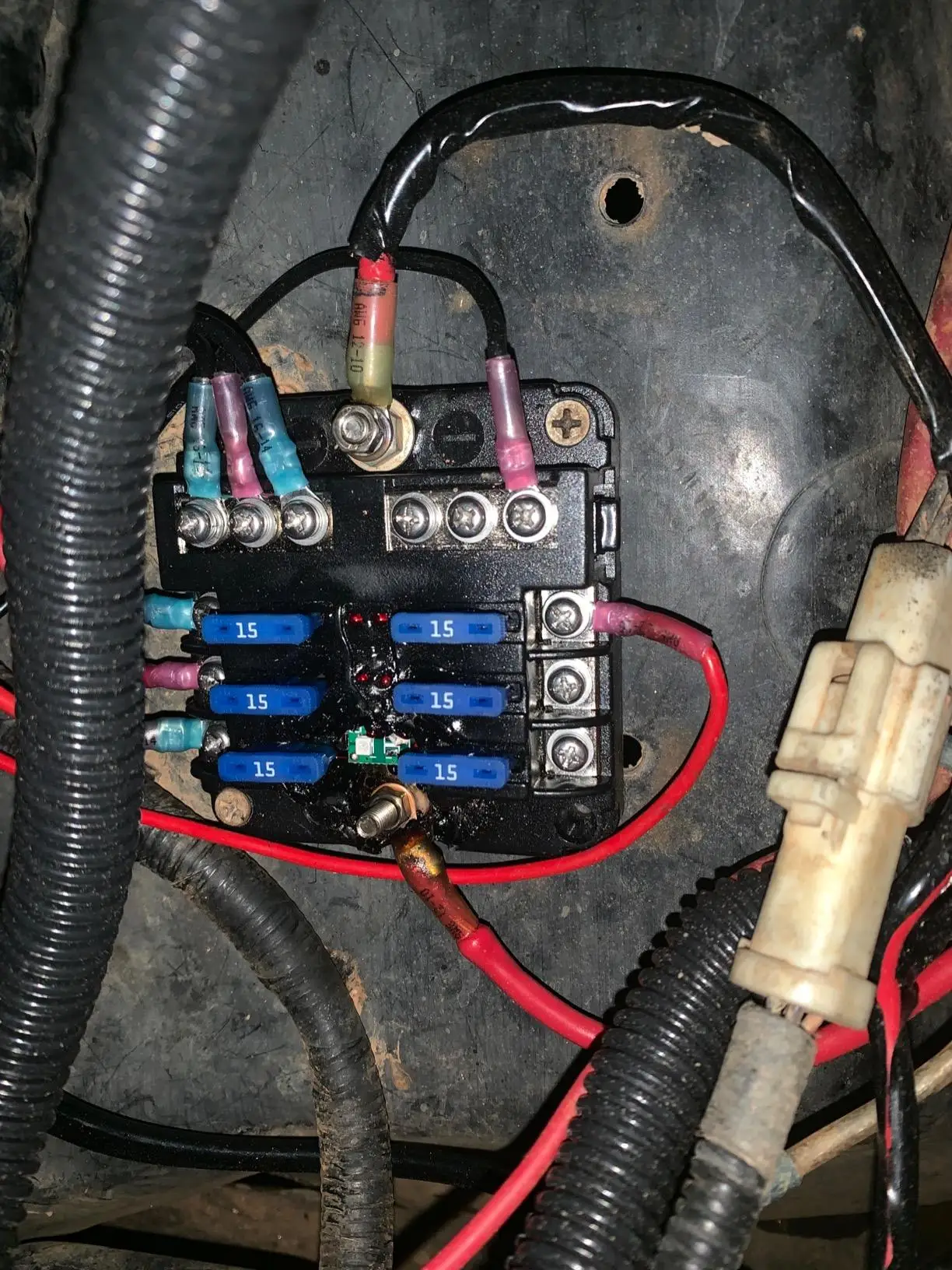 Screw Type Motorcycle Fuse Box Marine Car 6 Way Fuse Blade Block Holder