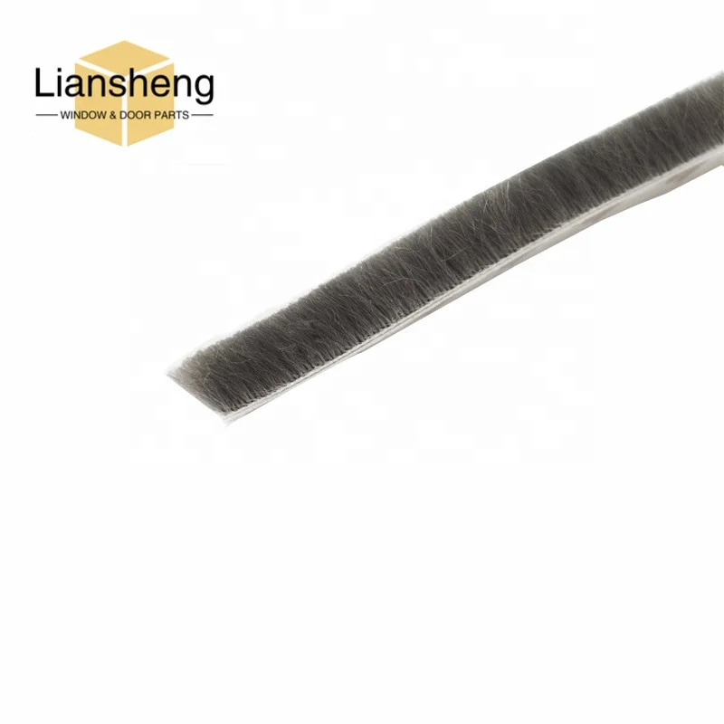 high quality  window  brush seals sliding door weather bar  poly-bond woven brush pile weather strip