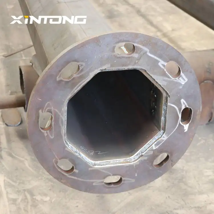 XINTONG Traffic Warning Light Galvanized Post Light Led Street Lamp Poles