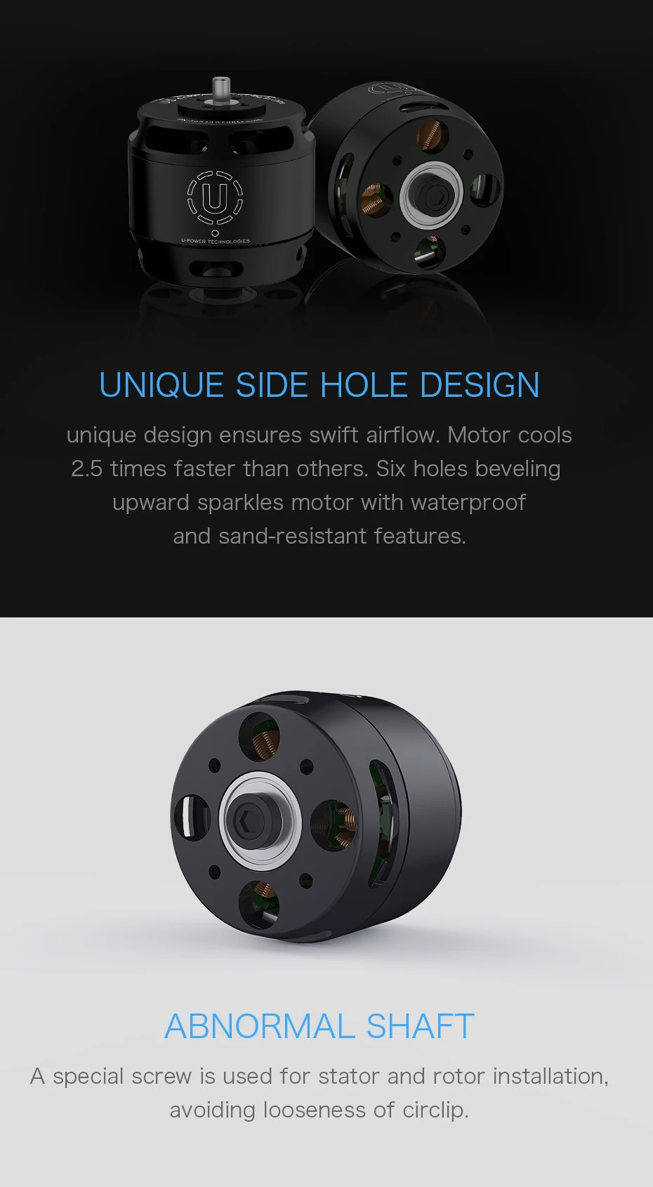 Tmotor U5 Kv400 High Performance Brushless Dc Motor For Drone