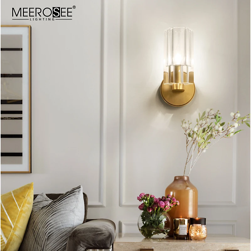 MEEROSEE Modern Hotel Bedroom Wall Light Indoor Decorative Surface Mounted Reading Wall Sconces MD86714