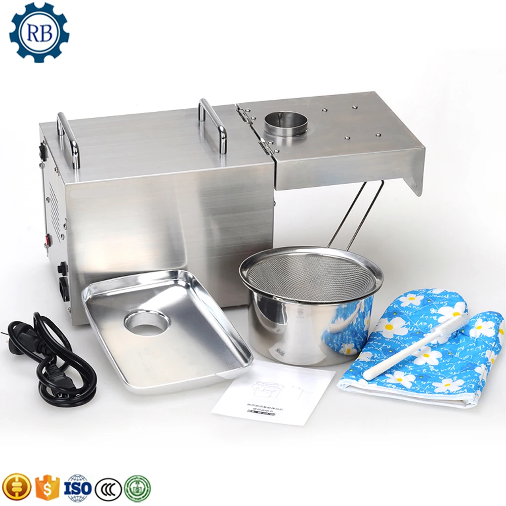 Home Oil Extraction Machine Commercial Seed Cold Oil Press Machine Olive for Small Business Motor Hot Product Provided 220v
