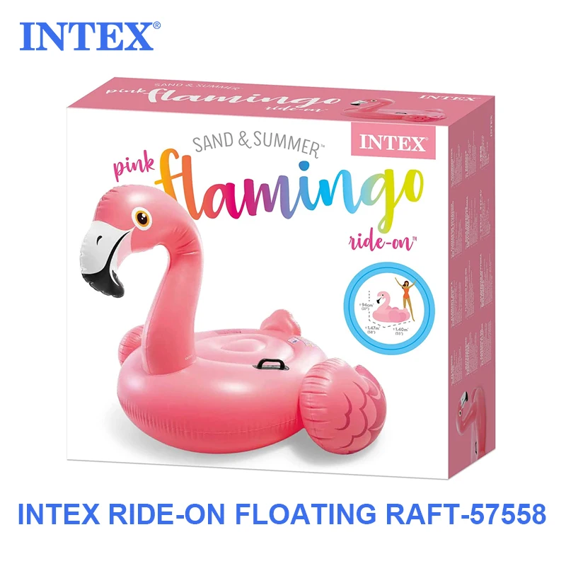 INTEX 57558 Pink Flamingo Ride-on - Inflatable Pool Float