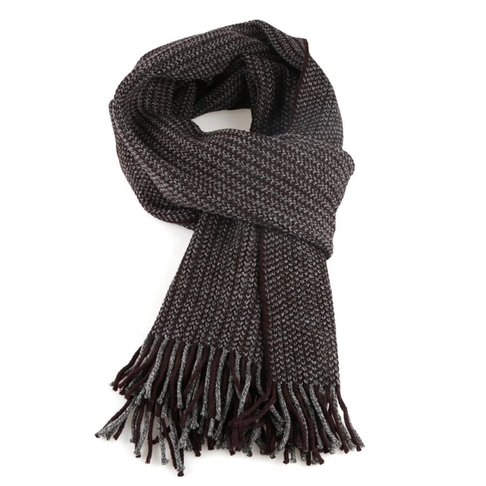 Man Fashion Viscose Cotton Polyester Rayon Crinkle Scarf Knitting