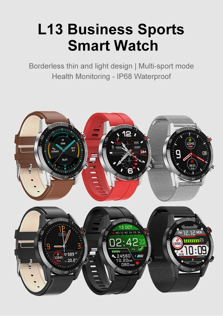 Microwear L13 Smart Watch ECG Blood Oxygen Monitor IP68 Waterproof Sale,  Price \u0026 Reviews | Gearbest