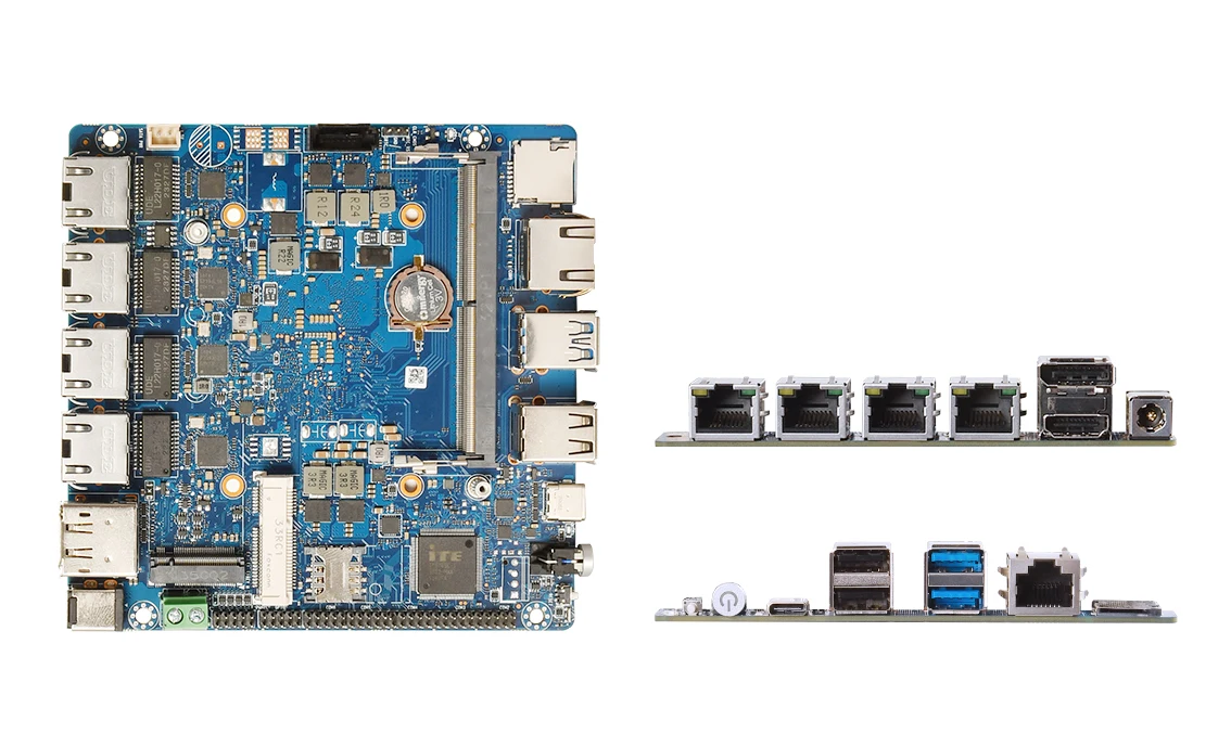 Picoitx 12v Mini Pc Motherboard N100 4 Lan Poe Router Motherboard Mini