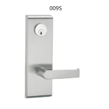 Stainless Steel Door Handle Fire rated door lock outside trim lock for panic exit device