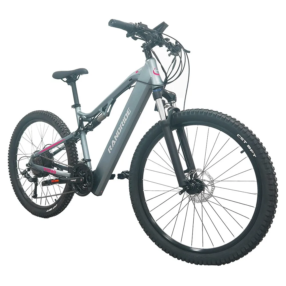 Elektro fahrrad verkäufer 1000W E-Bike Dirt Bike 27 Zoll Offroad Erwachsene Elektro Mountainbike Voll federung MTB Kostenloser V