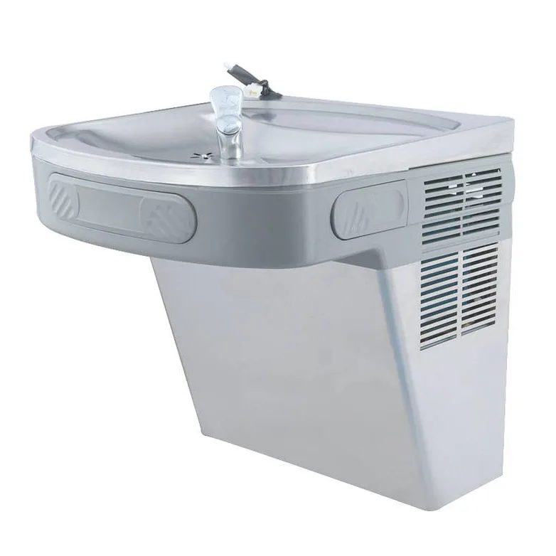 Vertical Wall Water Dispenser Connected to Municipal Water Can Filter Hot and Cold Water for School Public Places Auto Sensing