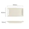Stone-patterned 12-inch Rectangular Plate