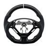 Carbon Fibre+Perforated Leather+White Stitching
