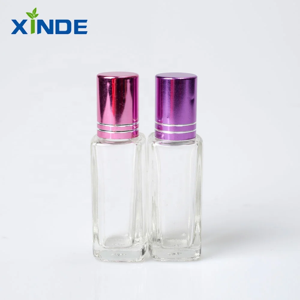 Portable 10ml Glass Roll-on Bottle for Essential Oils & Perfume 100pcs MOQ with Rubber Stopper