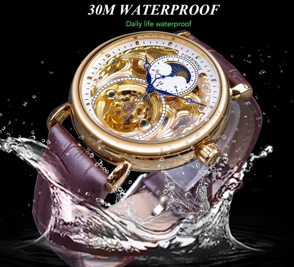 FORSINING Orologio da polso automatico Tourbillon da Italia