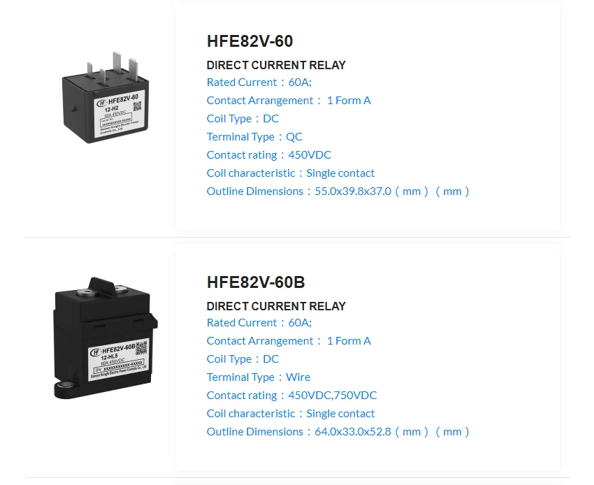 Rel&egrave; Di Potenza HONGFA HFE10-1-24-HT-L2 - 24VDC 50A 277VAC 5 Pin - Nuovo