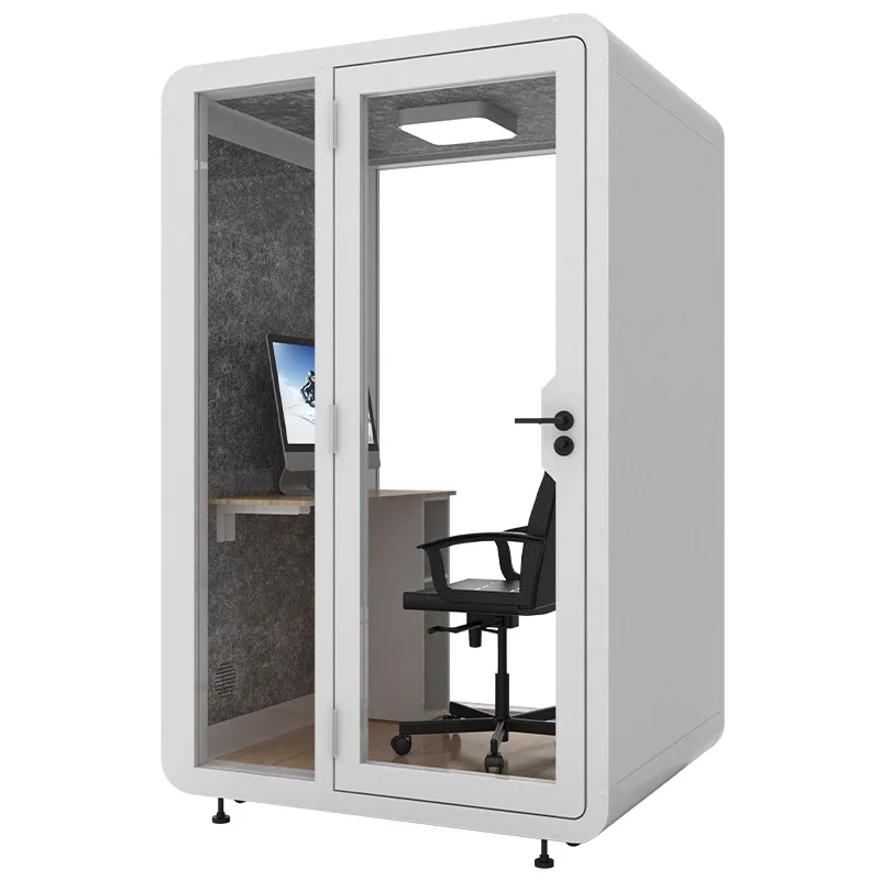 Telephone Booth Modular Prefab Office Pod Cubicle Workstation Movable Vocal Recording Studio
