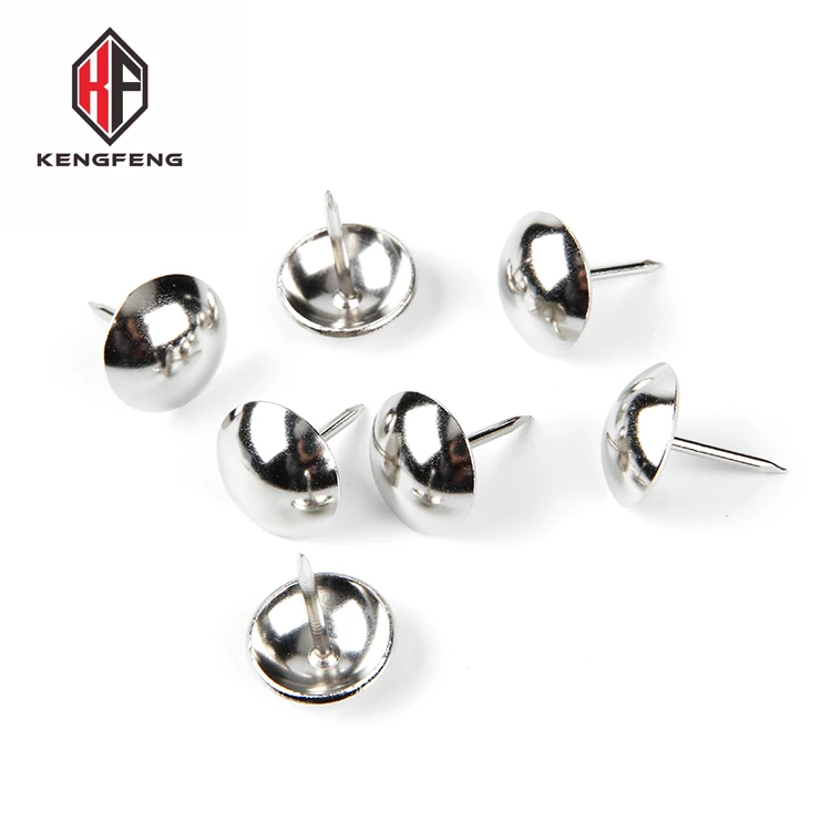 Золотые декоративные гвозди для мебели под заказ, металлическая фурнитура с круглой головкой, декоративные гвозди для обивки дивана