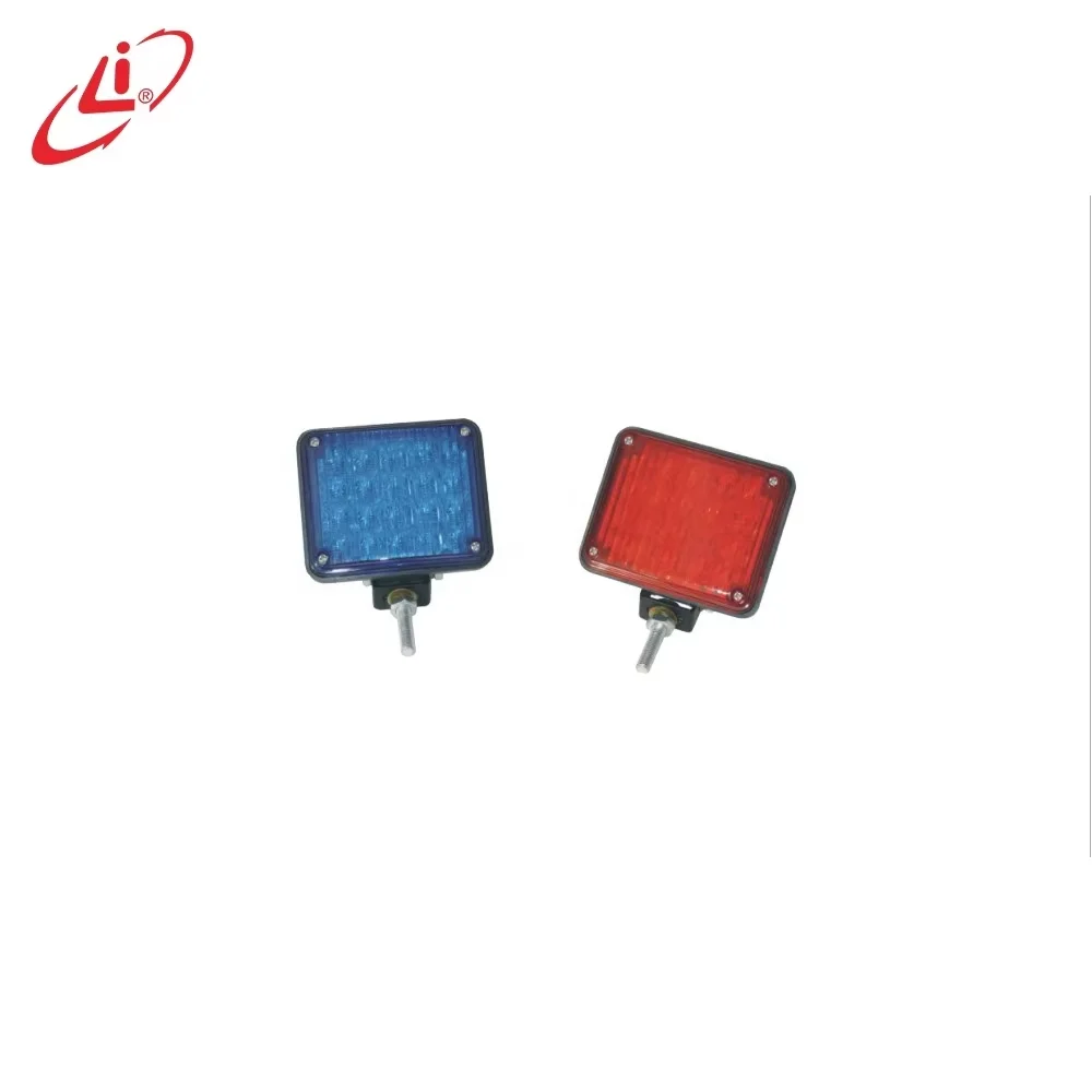 نور أمني طارئ ومُضيء من الخلف للسيارات باستخدام تقنية LED من LYAF، بلونين أحمر وأزرق لتحذير الطوارئ، قابل للحمل والمرونة