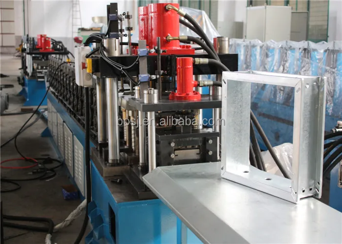 Motorized Smoke Fire Damper Frame Blade Production Line Roll Forming ...