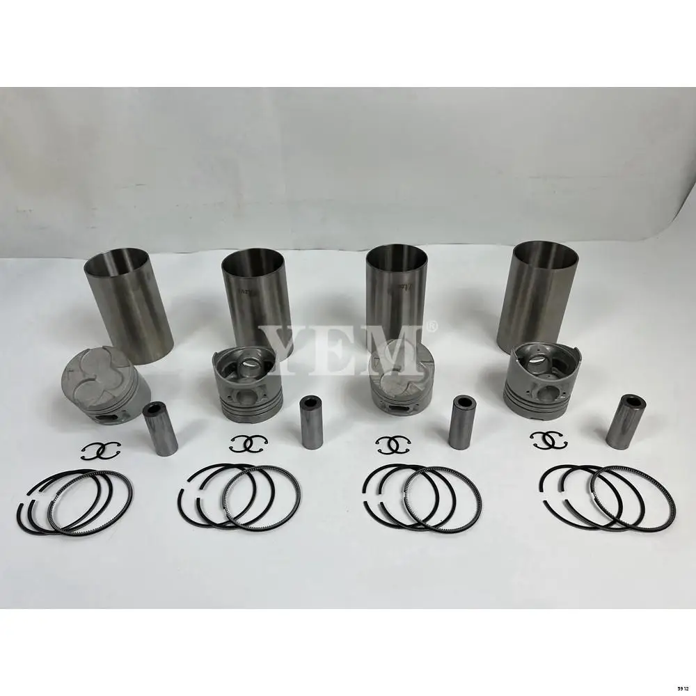 4D55 Cylinder Engine Liner Kit With Piston Rings Liner Piston for Mitsubishi