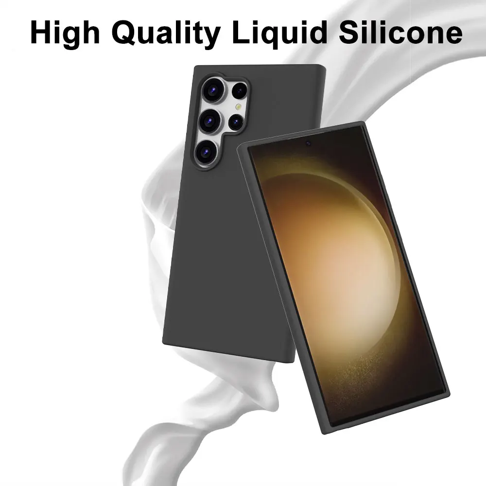 Liquid Silicone Phone Case For Samsung Galaxy S24 Ultra Magnetic Wireless Charging Anti Fall Drop Proof Sjk254 Laudtec factory