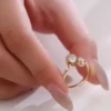 10k gold moissanite ring