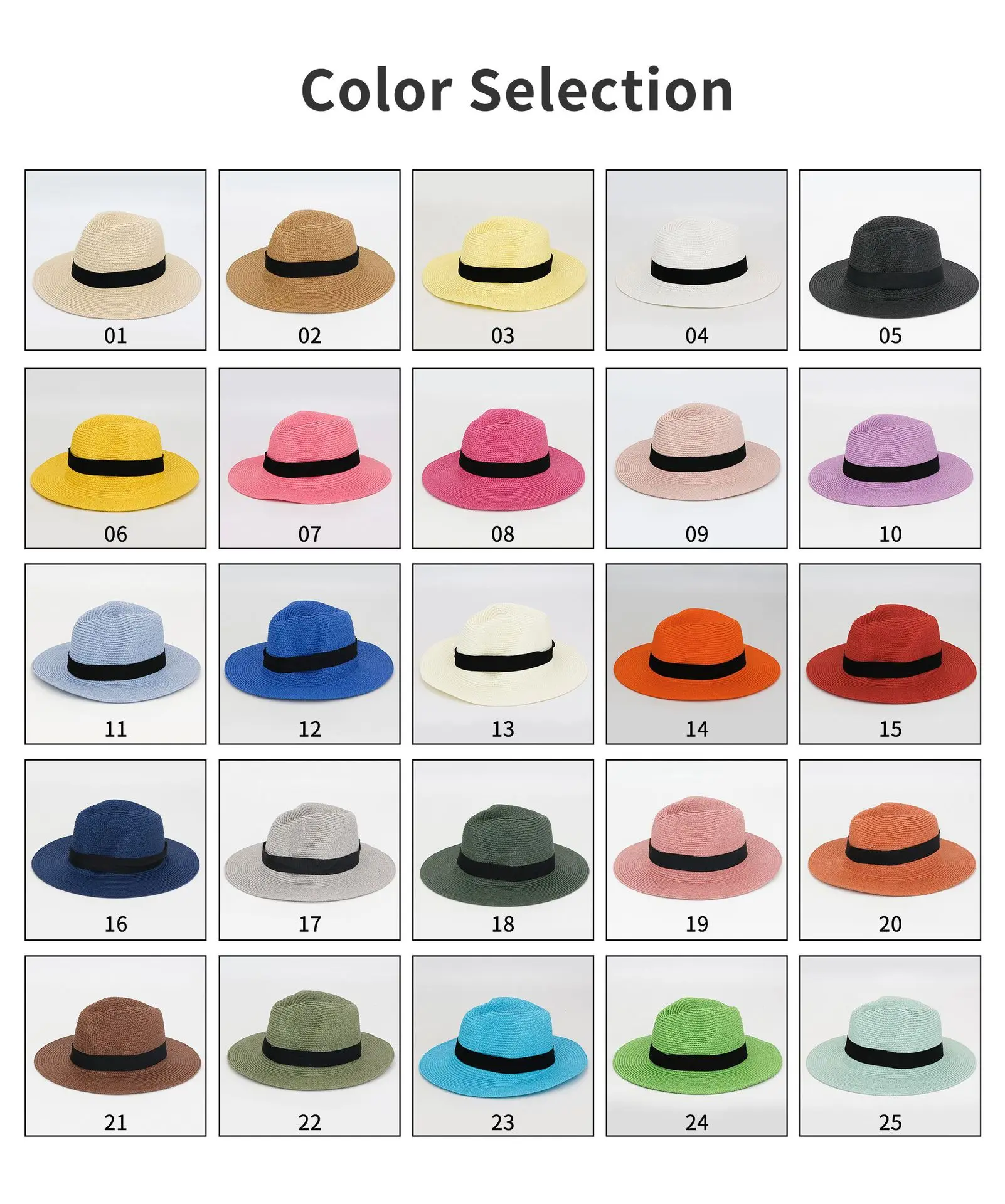 Wholesale Women Wide Brim Straw Panama Roll up Hat Fedora display picture 1