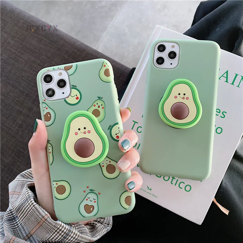 Steen gebrek Waterig For Iphone 11 Pro Max 3d Cute Avocado Fruit Silicone Phone Case For Iphone  6 6s 7 8 Plus Xs Xr Soft Rubber Cover Casing - Buy For Iphone 11 Pro Max