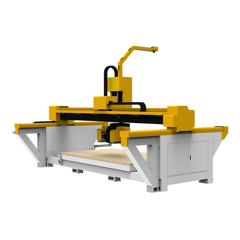 Granite Bridge Saw 5 Axis 4th Axis Quarry Stone Cutting Marble Granite Tile Kitchen Countertop Polishing Machines