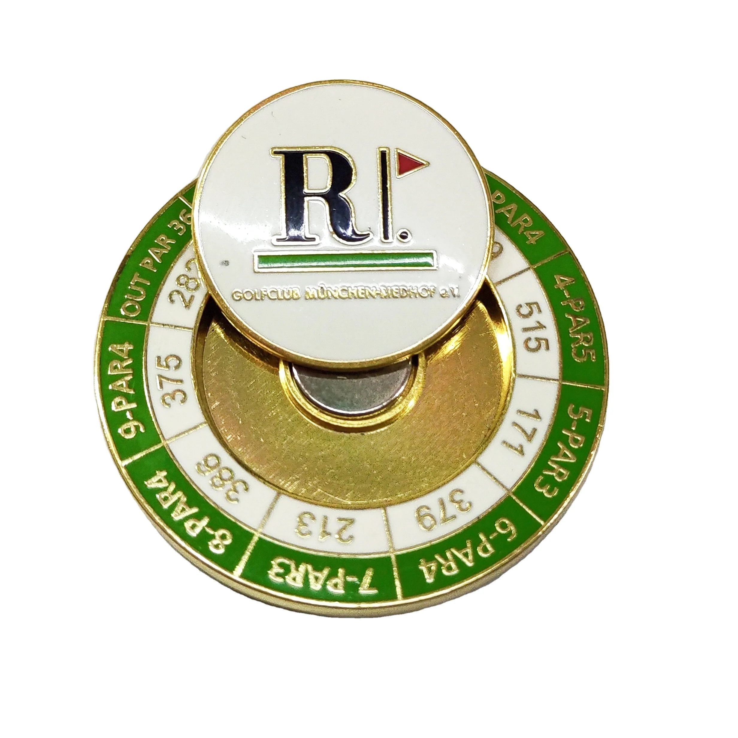 Металлический Магнитный маркер для гольфа