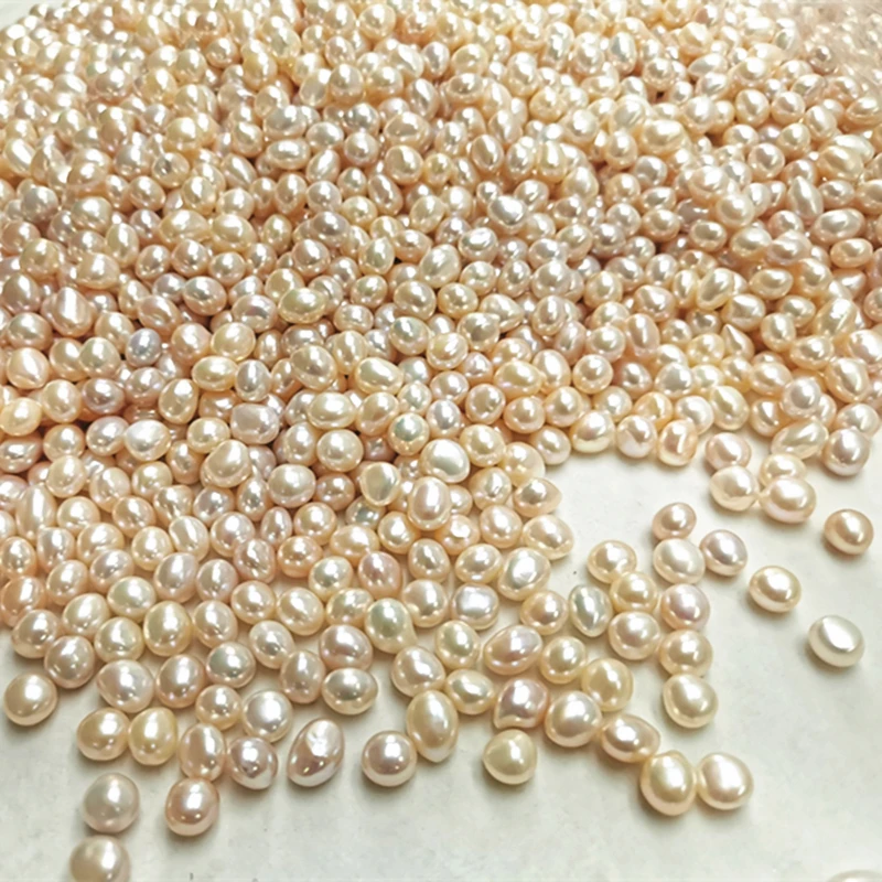 10pcs AAAA 1-1.2mm white round freshwater seed pearls,no hole