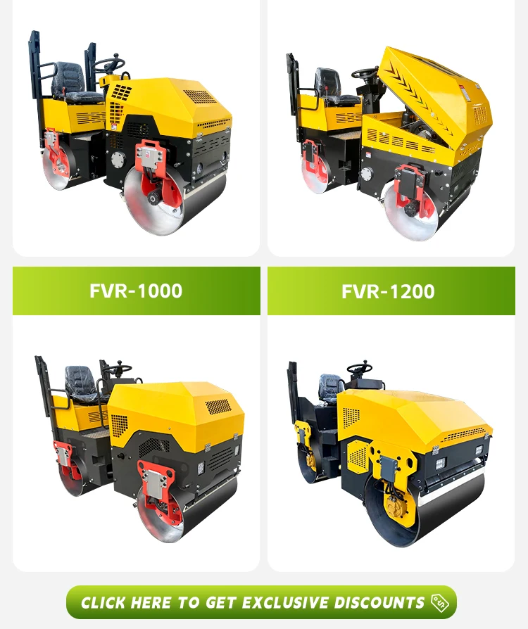 Single Double Drum Steel Wheel Compactor 800KG Road Roller