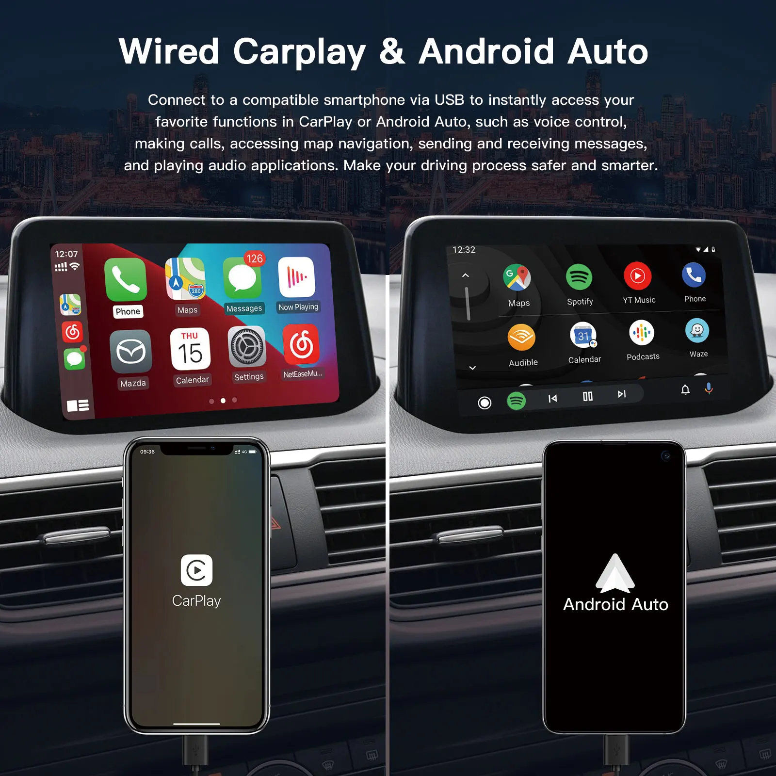 スマートコネクト 車・バイク・自転車 Smart Connect 3 Apple CarPlay