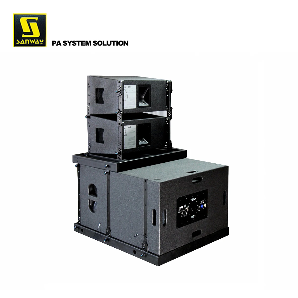 VR10 & S30 10" Tops and Dual 15" Sub Potable Active Line Array Column Speaker System for Wedding