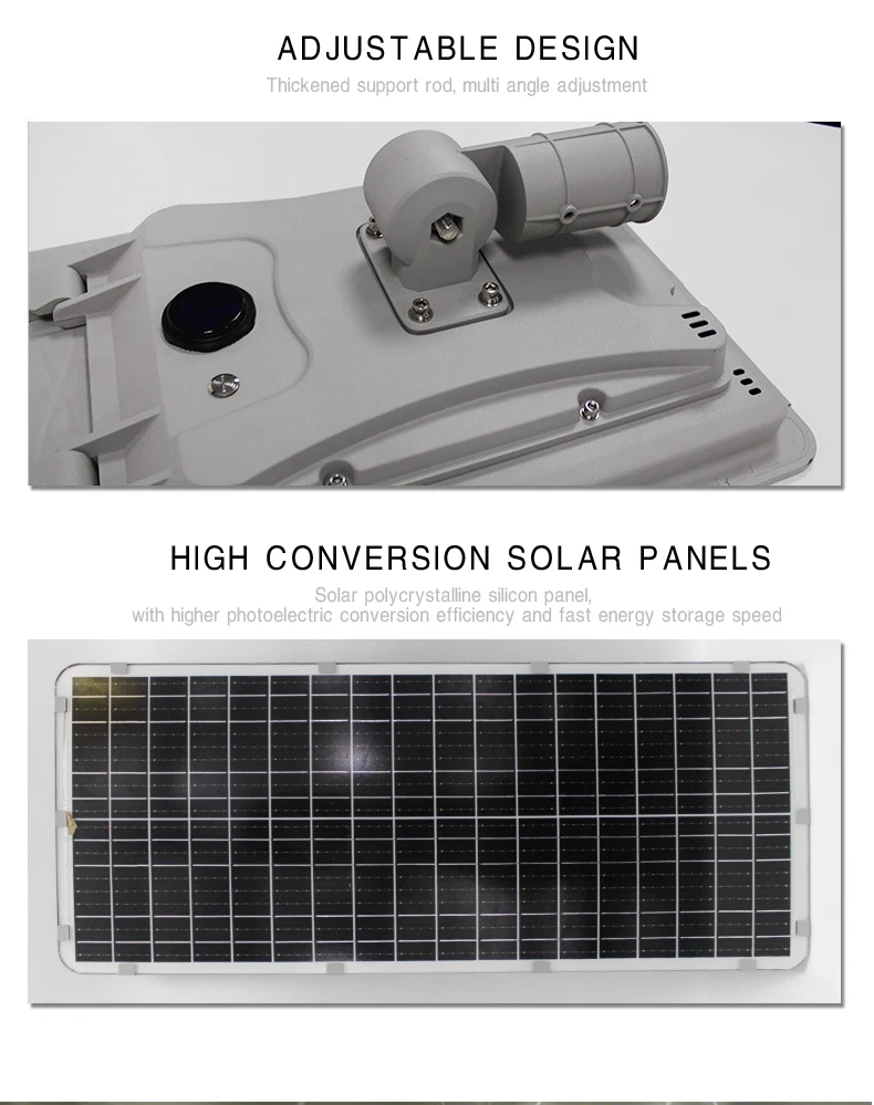 SMD3030 Chip Automated Solar LED Street Light All In One Solar Street Lighting Model
