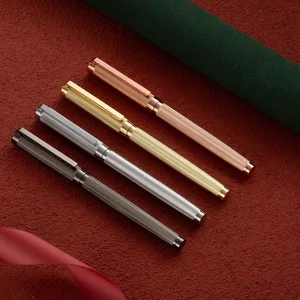 Heavy Luxury Gold Metal Signature Pen Office Company Business VIP customers Gift Custom Logo Metal Roller Ball Pen
