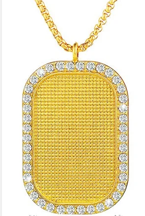 luxury rhinestone sublimation necklace blanks custom