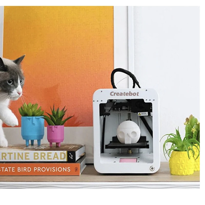Createbot Super Mini Kids 3D Printer Metal Case Assembled Portable Auto Leveling